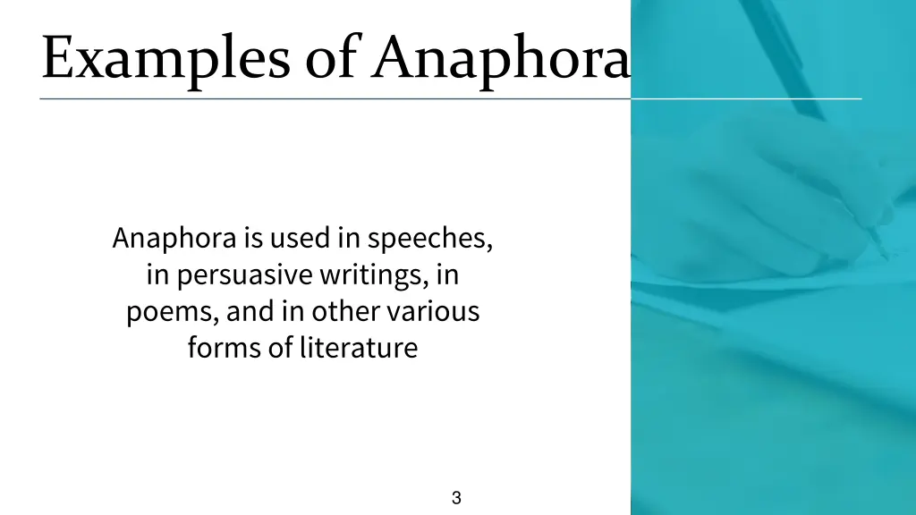 examples of anaphora