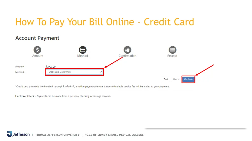 how to pay your bill online credit card