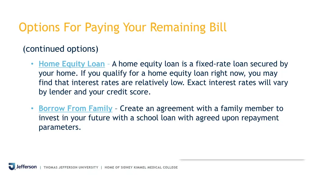 options for paying your remaining bill 2