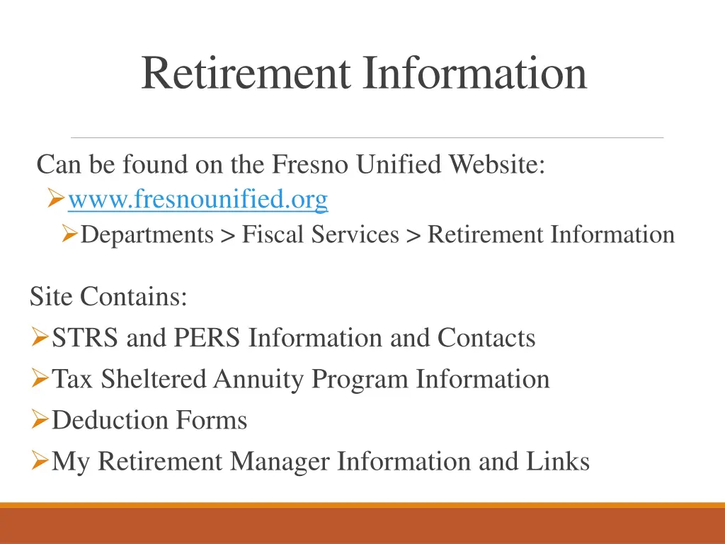 retirement information 1