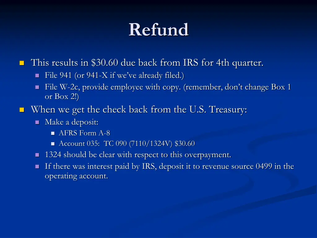 refund