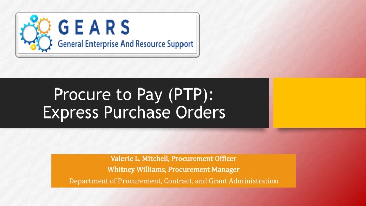 procure to pay ptp express purchase orders