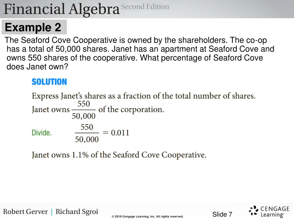 example 2 the seaford cove cooperative is owned 1