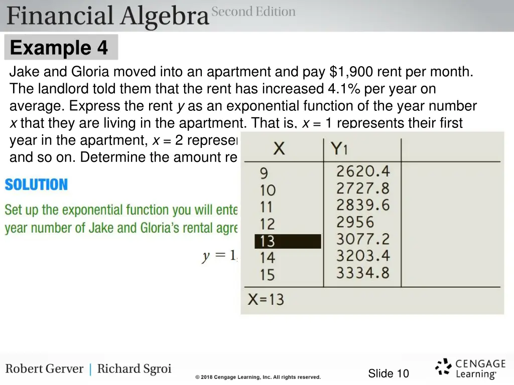 example 4 jake and gloria moved into an apartment 2