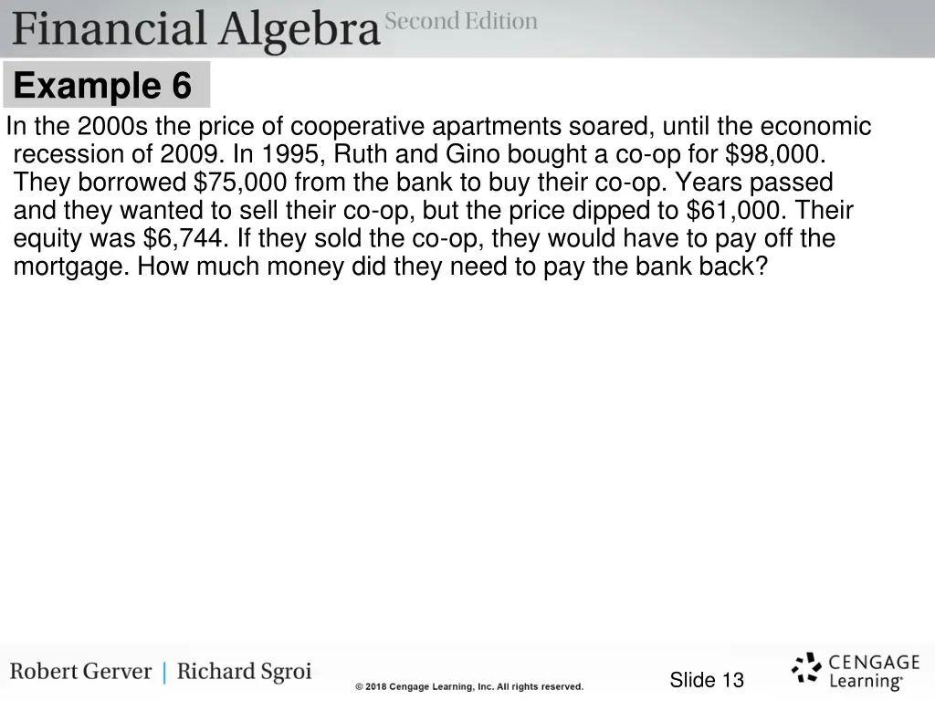 example 6 in the 2000s the price of cooperative