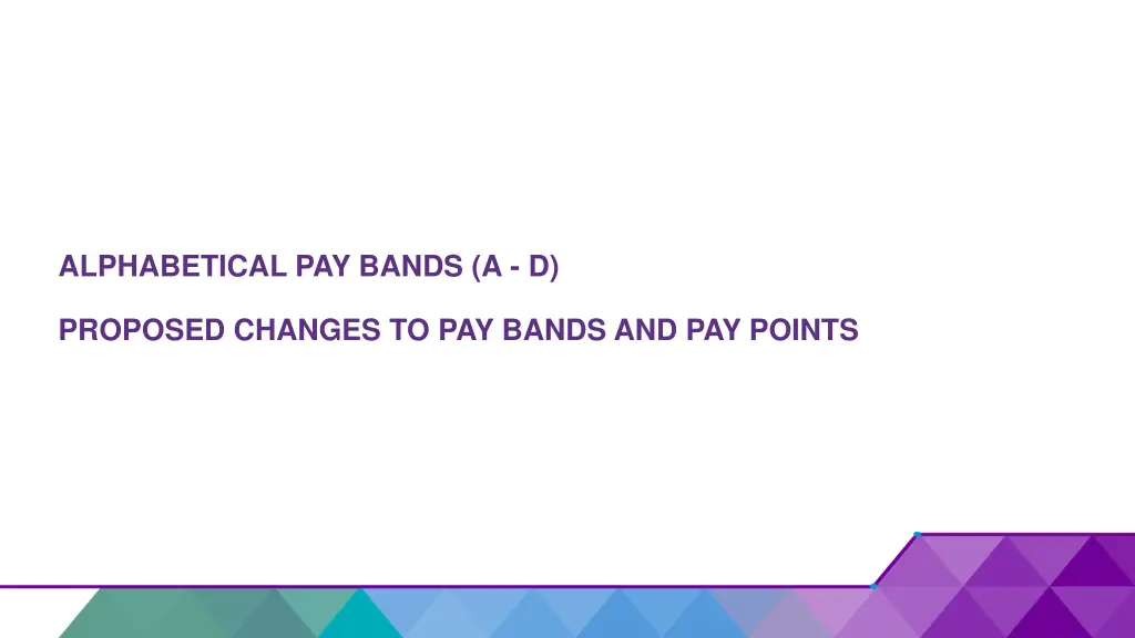 alphabetical pay bands a d