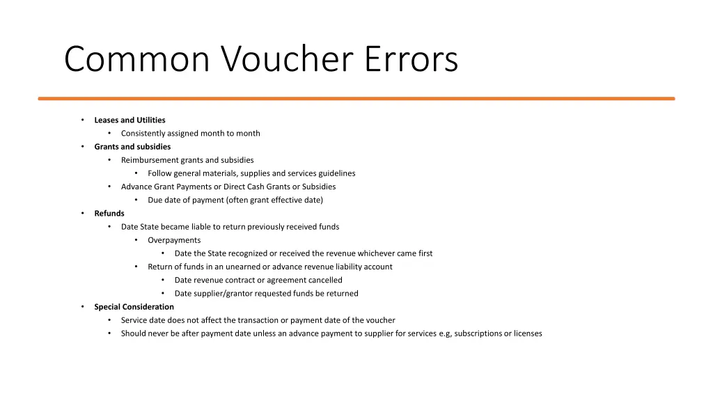 common voucher errors 2