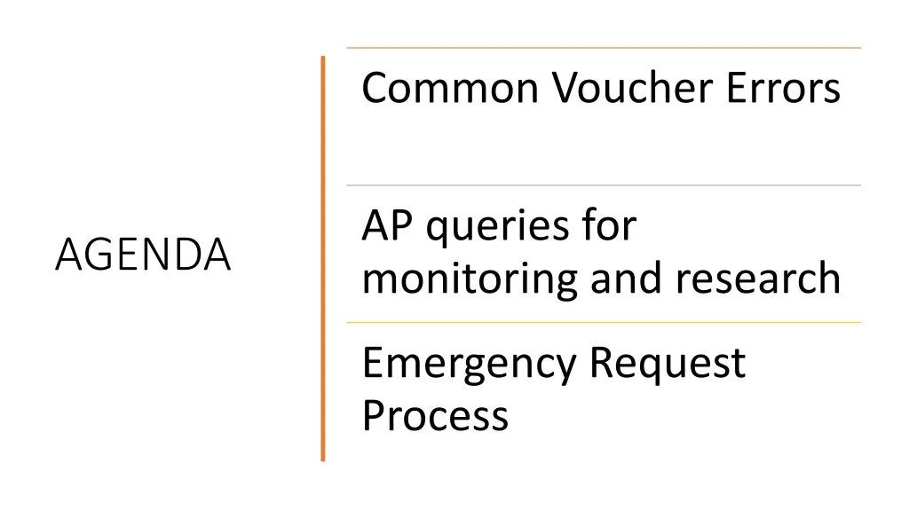 common voucher errors