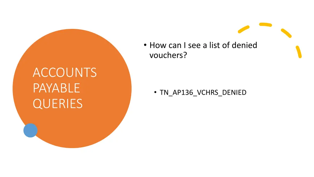 how can i see a list of denied vouchers