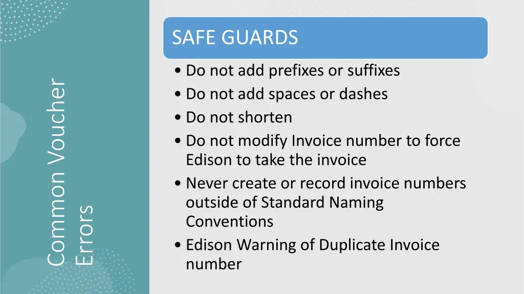 safe guards