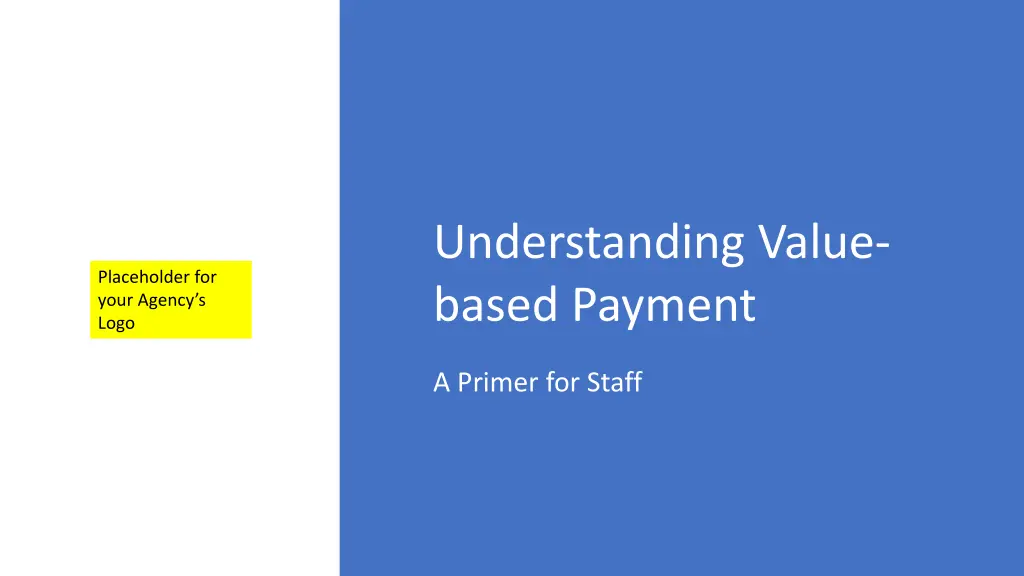 understanding value based payment