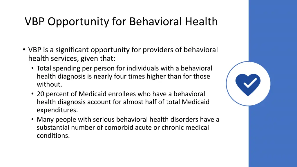 vbp opportunity for behavioral health