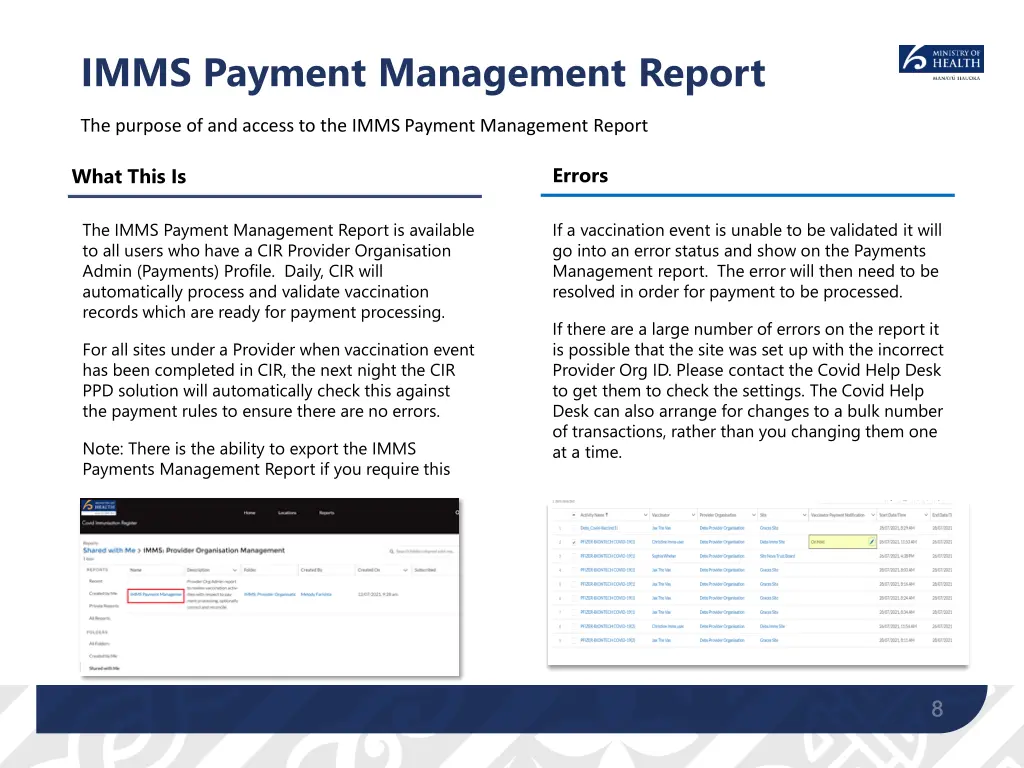 imms payment management report