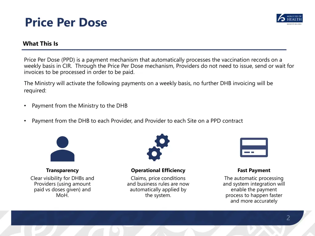 price per dose