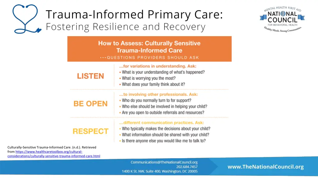 culturally sensitive trauma informed care 1