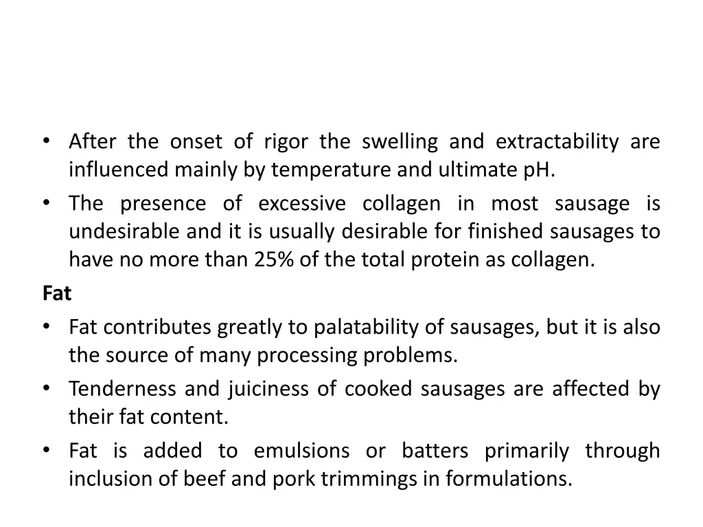 after the onset of rigor the swelling