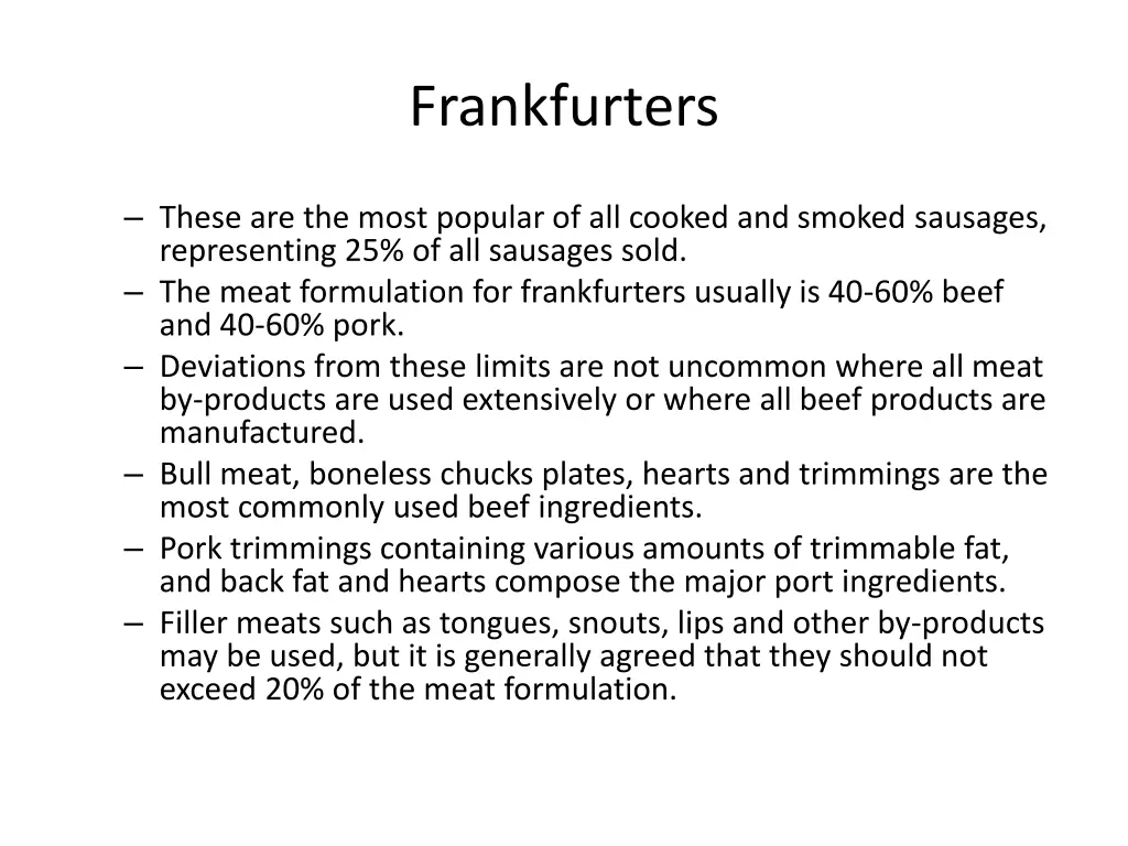 frankfurters