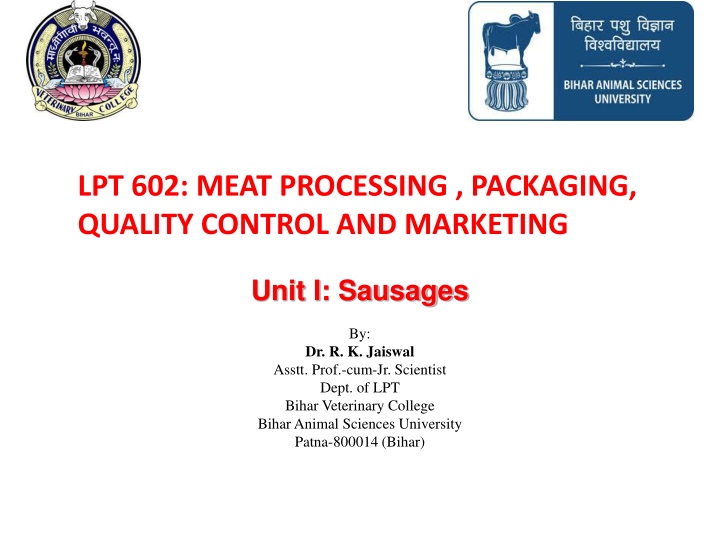 lpt 602 meat processing packaging quality control