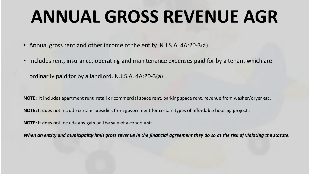 annual gross revenue agr