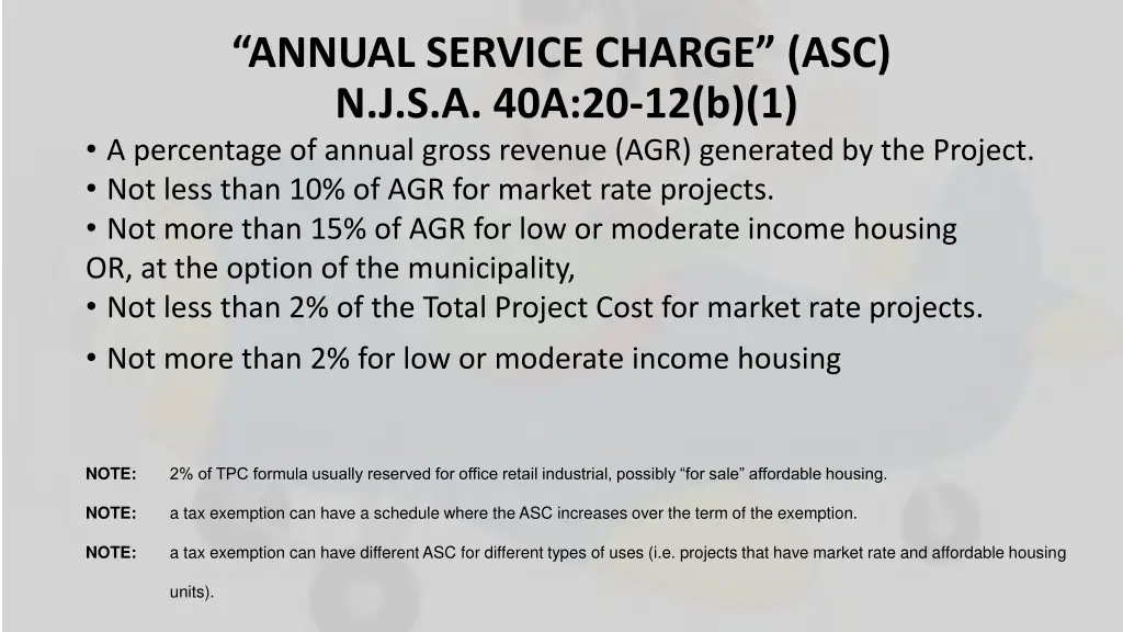 annual service charge