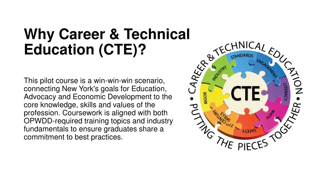 why career technical education cte