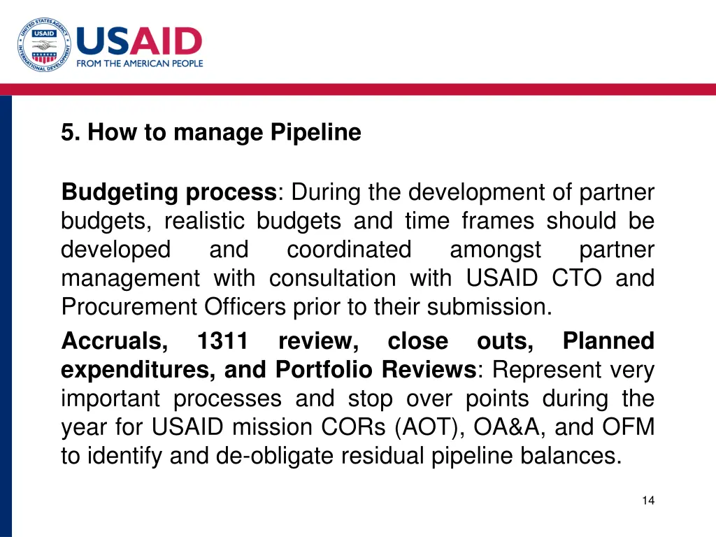 5 how to manage pipeline