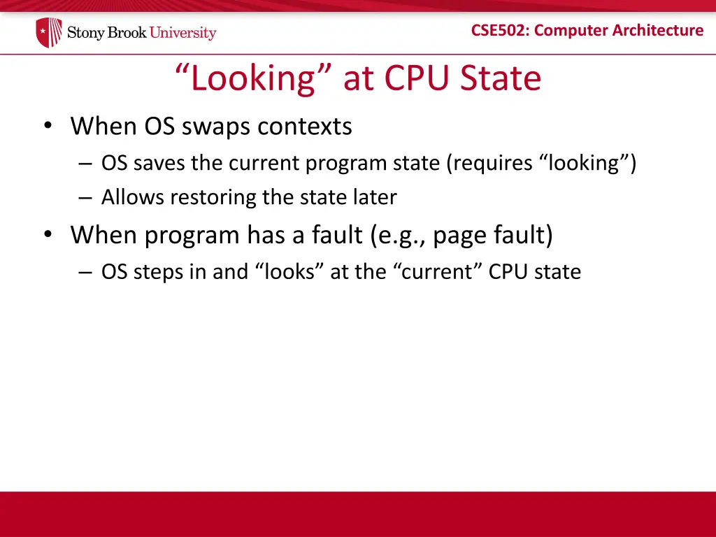 cse502 computer architecture 3