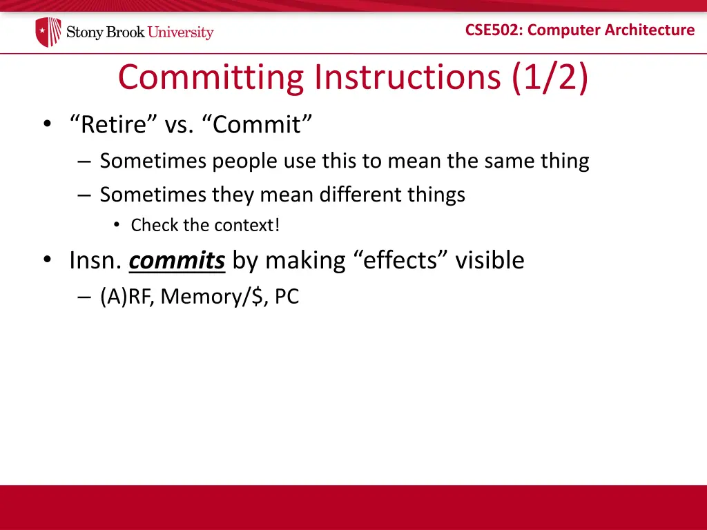 cse502 computer architecture 8