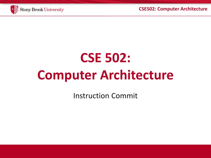 cse502 computer architecture