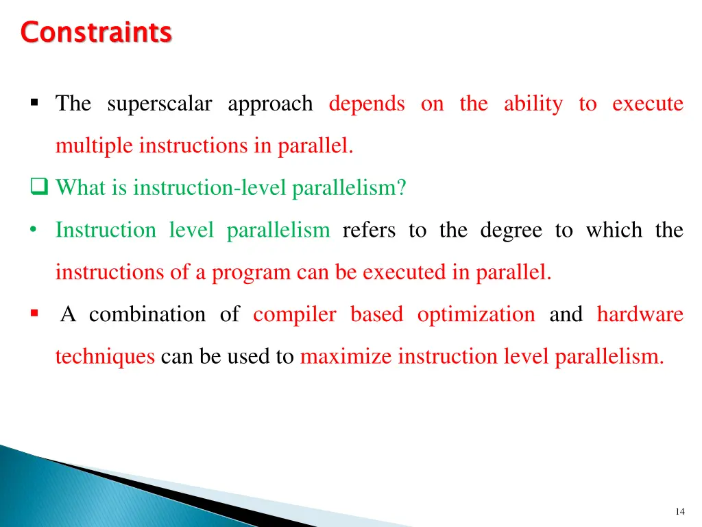 constraints