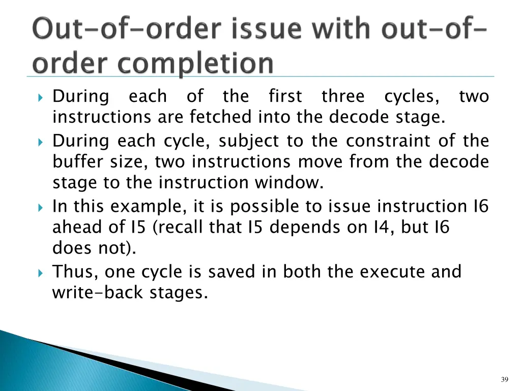 during each of the first three cycles