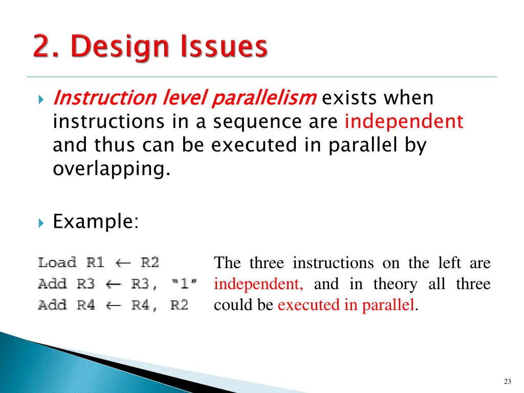 instruction level parallelism instructions