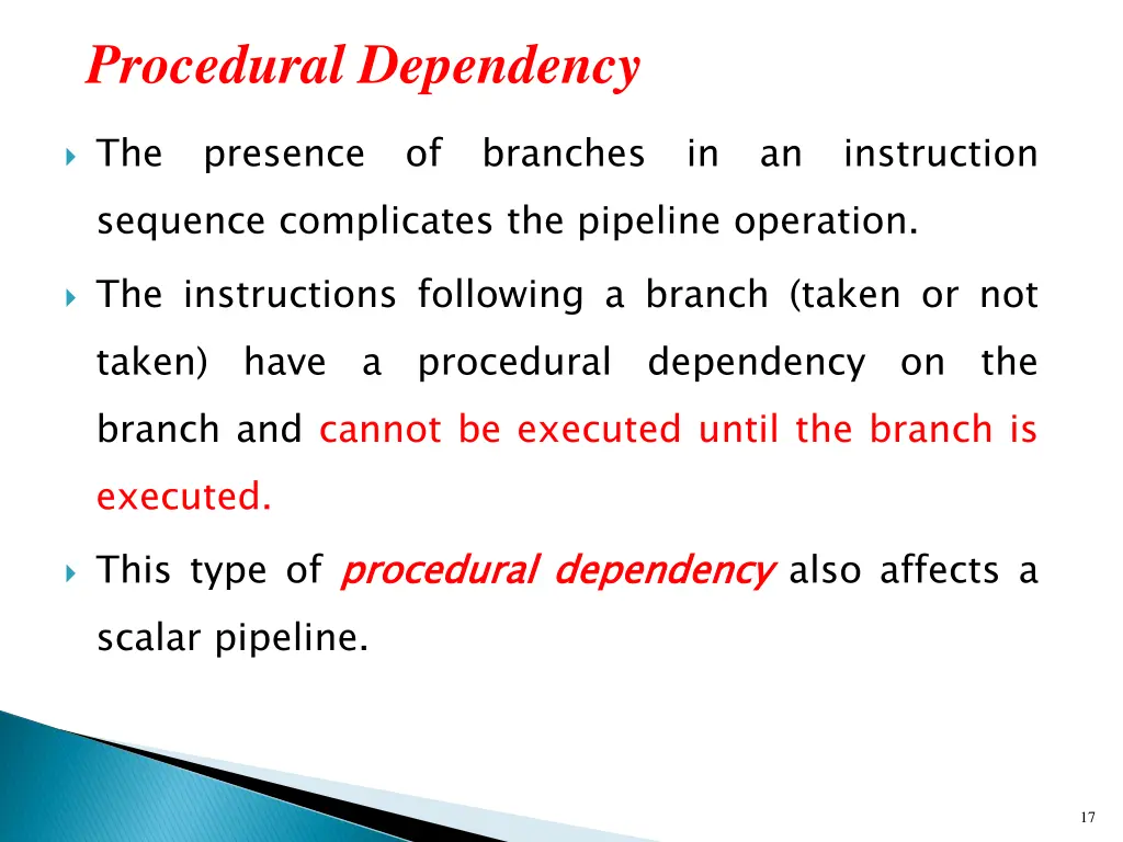 procedural dependency