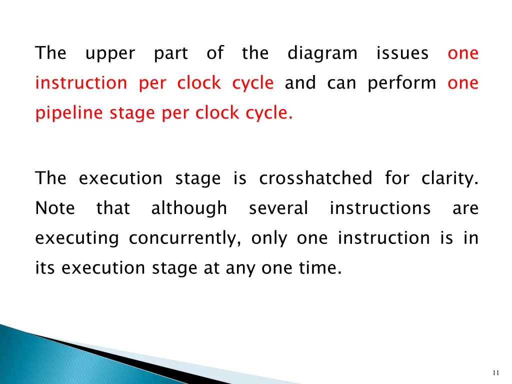 the upper part of the diagram issues