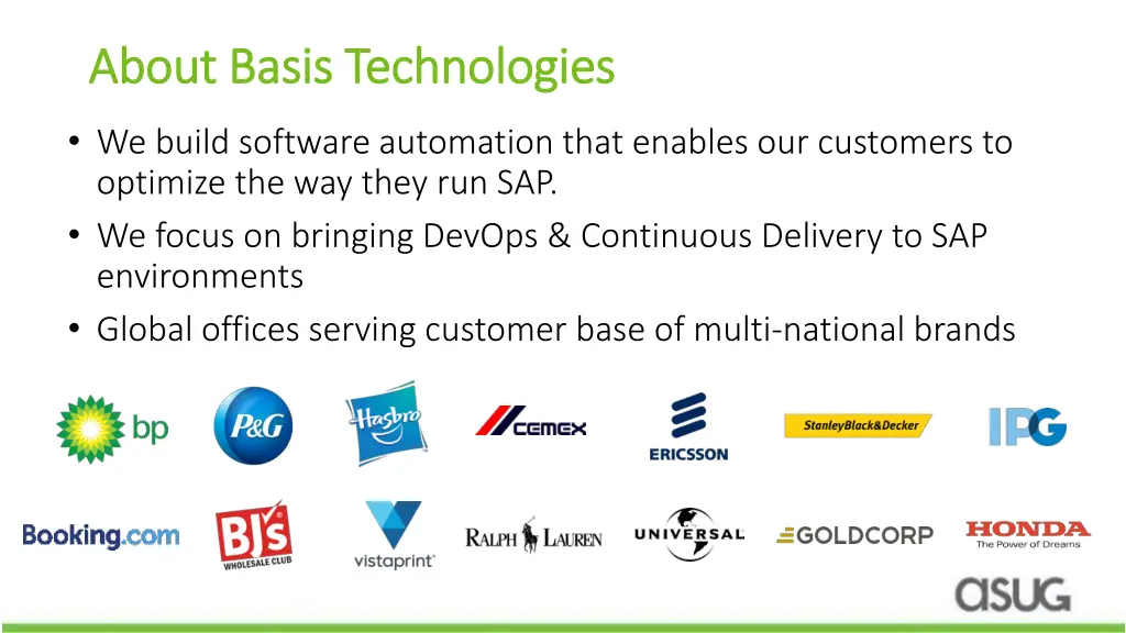 about basis technologies about basis technologies