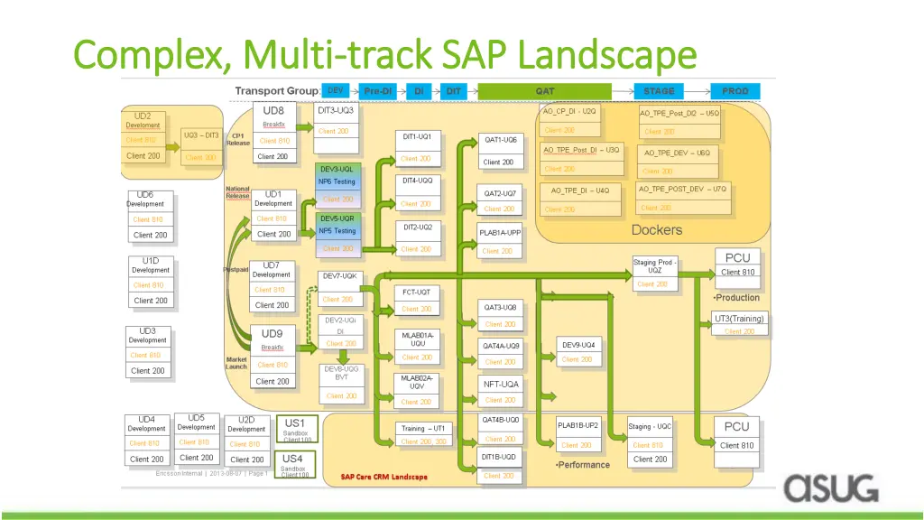 complex multi complex multi track sap landscape