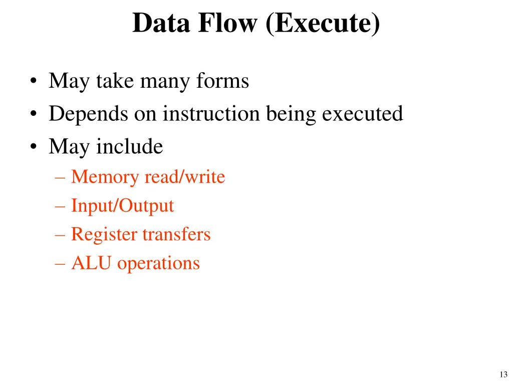 data flow execute