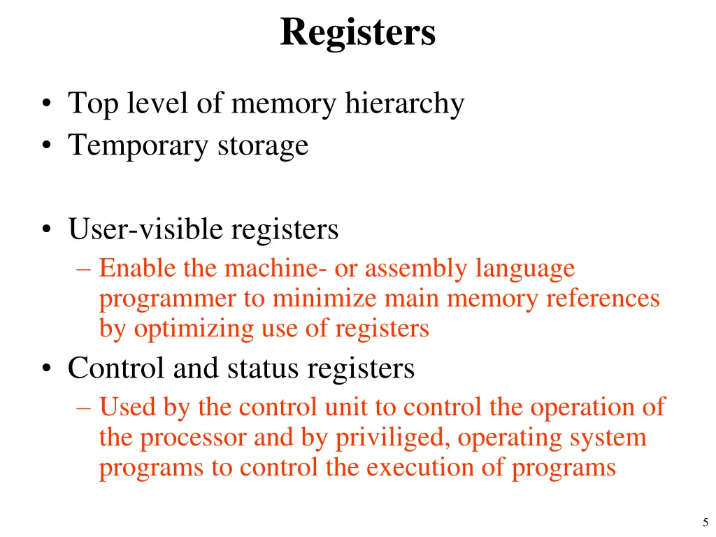 registers