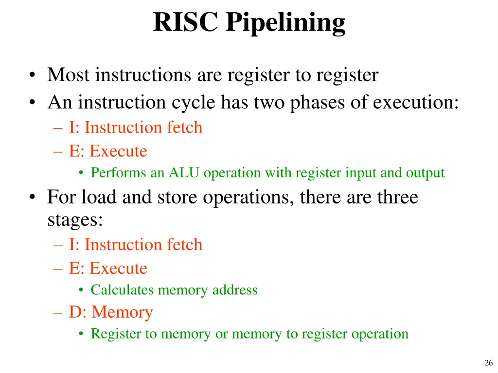 risc pipelining