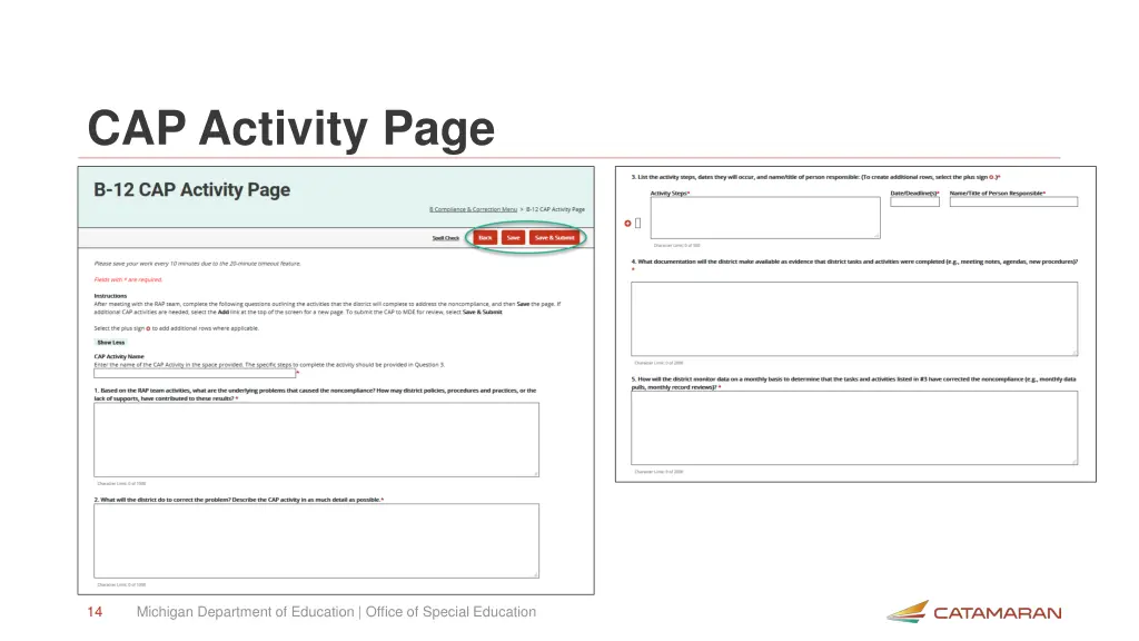 cap activity page