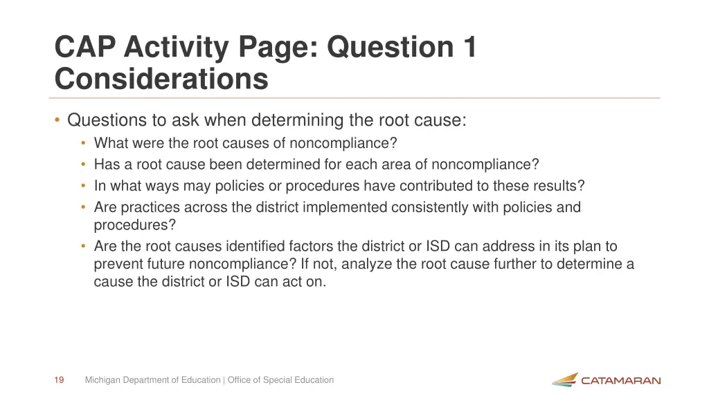 cap activity page question 1 considerations