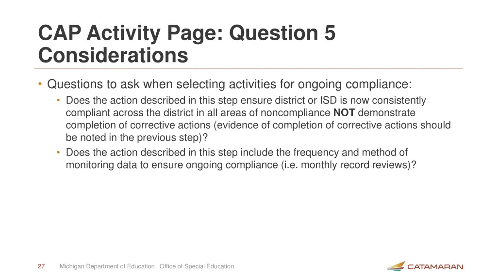 cap activity page question 5 considerations