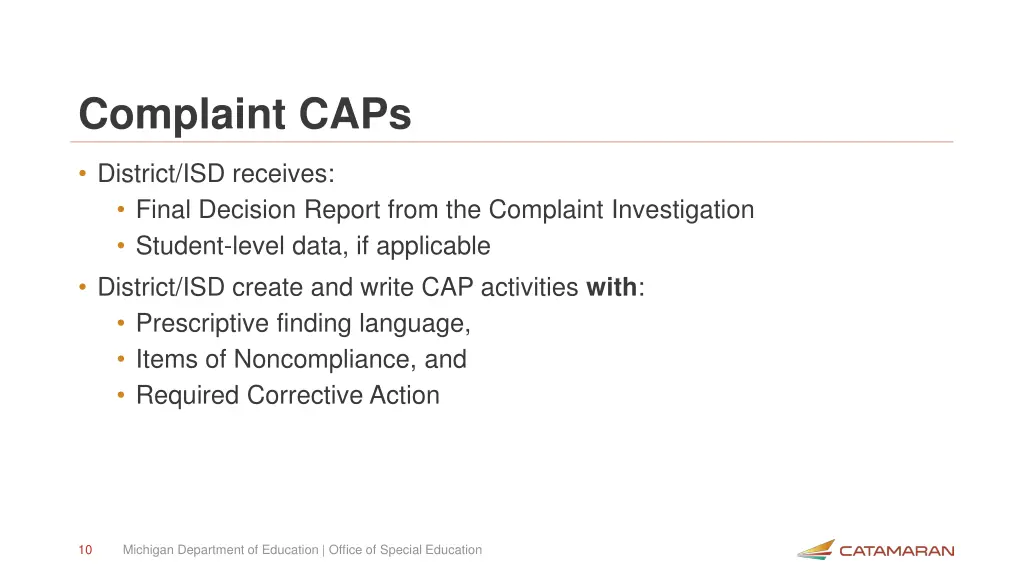 complaint caps