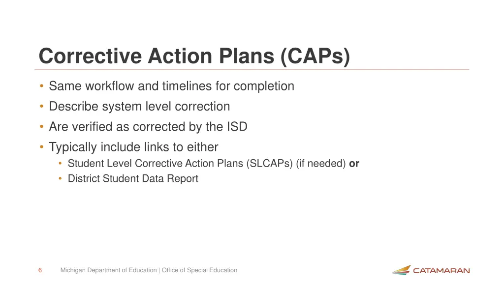 corrective action plans caps