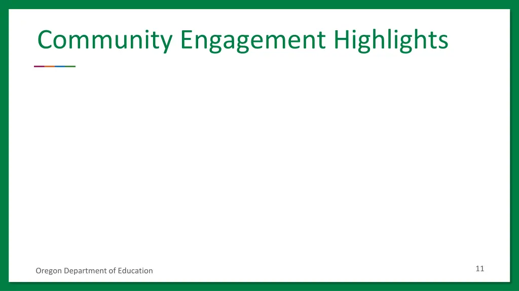 community engagement highlights