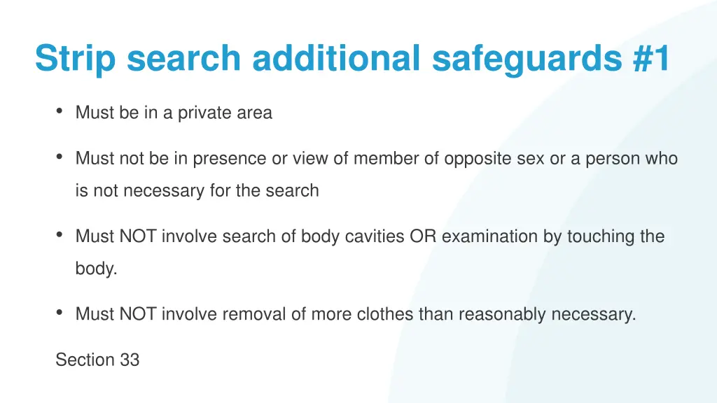 strip search additional safeguards 1