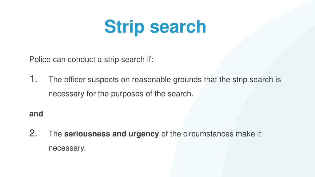 strip search