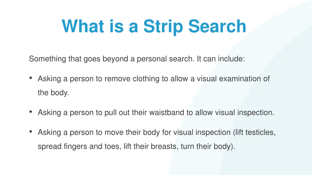 what is a strip search