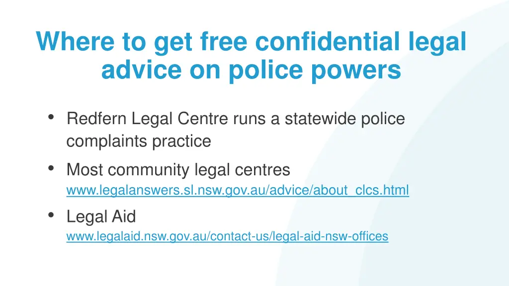 where to get free confidential legal advice