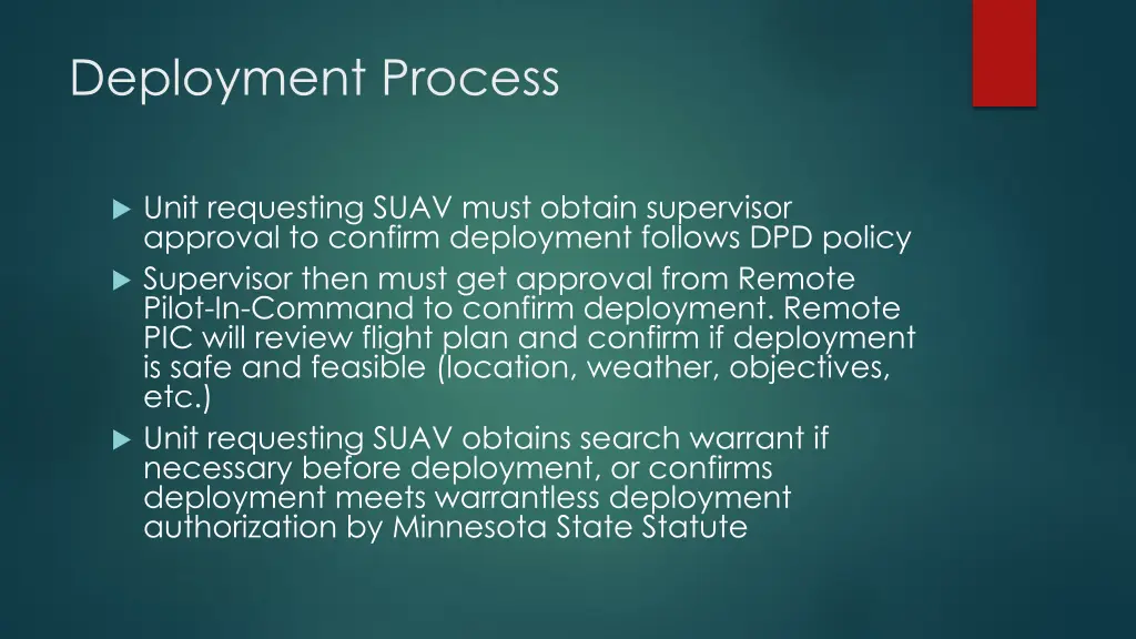 deployment process